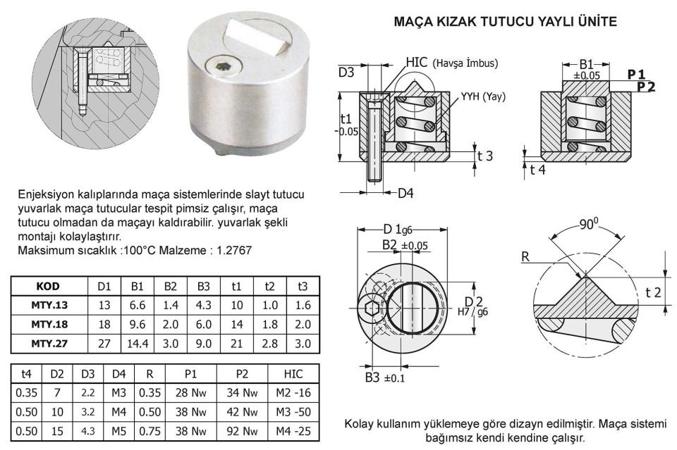 Maça Kızak Tutucu