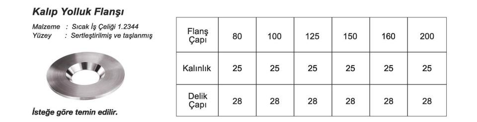 Kalıp Yolluk Flanşı